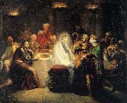 Theodore Chasseriau The Ghost of Banquo oil on canvas